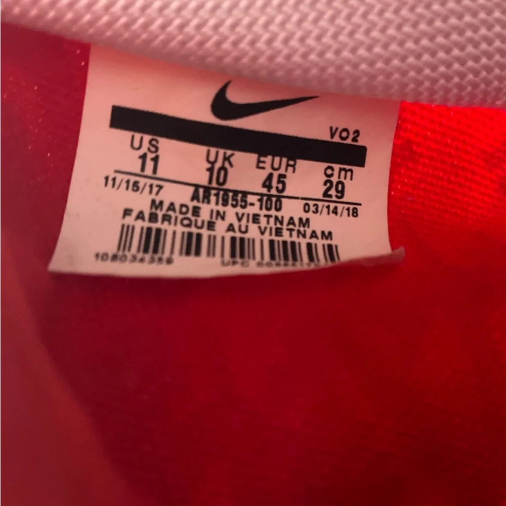 Nike SF Air Force 1 High cut “University Red” size 11